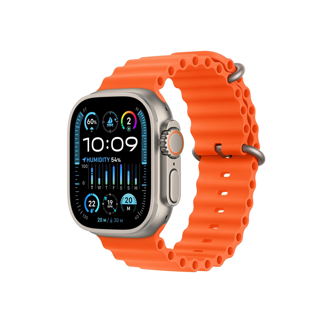 Apple Watch Series 7, Red Aluminum Case with Red Sport Band - Imagem 2