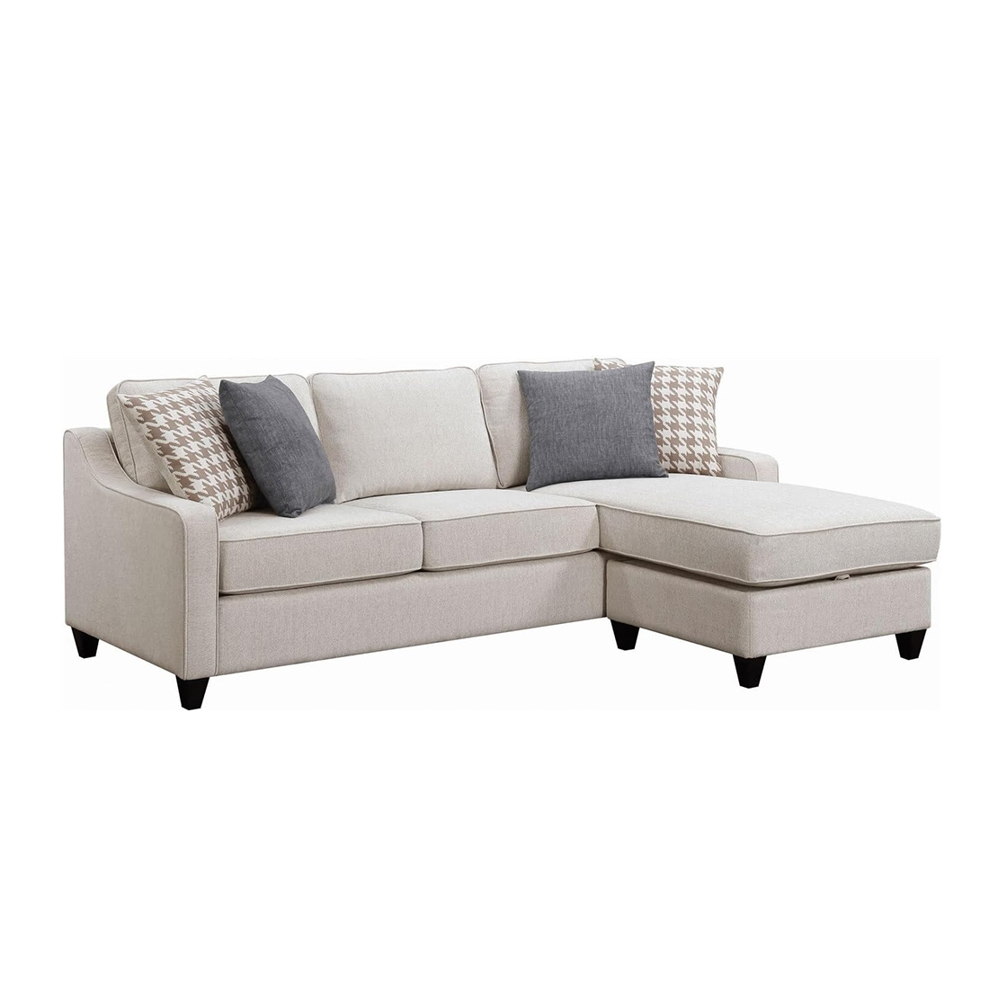 Upholstered Sofa, Tufted Back Comfy Velvet Long Couch - Imagem 2